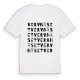 Vervnäset ordlek t-shirt