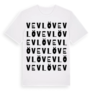 Vevlö ordlek t-shirt – ekologisk bomull t-shirt från Pinshirt