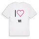 Jag älskar Vi t-shirt stort tryck