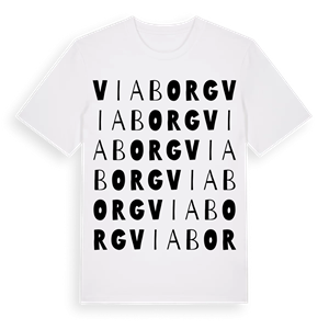 Viaborg ordlek t-shirt – ekologisk bomull t-shirt från Pinshirt