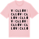 Pink Cotton t-shirt med Vicklö ordlek t-shirt