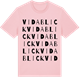 Pink Cotton t-shirt med Vidablick ordlek t-shirt