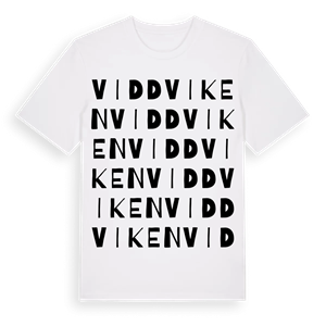 Viddviken ordlek t-shirt – ekologisk bomull t-shirt från Pinshirt