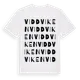 White t-shirt med Viddviken ordlek t-shirt