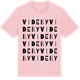 Pink Cotton t-shirt med Videby ordlek t-shirt