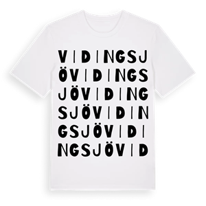 Vidingsjö ordlek t-shirt – ekologisk bomull t-shirt från Pinshirt
