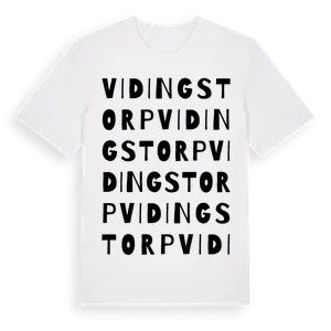 Vidingstorp ordlek t-shirt – ekologisk bomull t-shirt från Pinshirt
