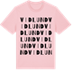 Pink Cotton t-shirt med Vidlund ordlek t-shirt