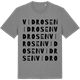 Mid Heather Gray t-shirt med Vidrosen ordlek t-shirt