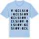 Blue Soul t-shirt med Vigelsbo ordlek t-shirt