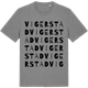 Mid Heather Gray t-shirt med Vigerstad ordlek t-shirt