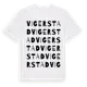 White t-shirt med Vigerstad ordlek t-shirt