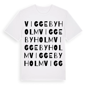 Viggebyholm ordlek t-shirt – ekologisk bomull t-shirt från Pinshirt