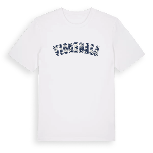 Viggedala college t-shirt – ekologisk bomull t-shirt från Pinshirt