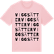 Pink Cotton t-shirt med Viggsätter ordlek t-shirt