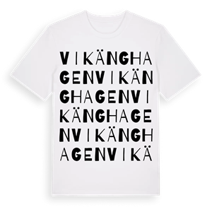 Vikänghagen ordlek t-shirt – ekologisk bomull t-shirt från Pinshirt