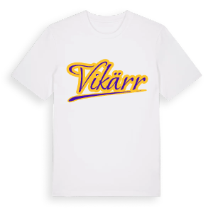 Vikärr baseball t-shirt – ekologisk bomull t-shirt från Pinshirt