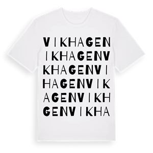 Vikhagen ordlek t-shirt – ekologisk bomull t-shirt från Pinshirt