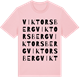 Pink Cotton t-shirt med Viktorsberg ordlek t-shirt