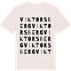 Vintage White t-shirt med Viktorsberg ordlek t-shirt