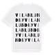 White t-shirt med Vilan Lundby ordlek t-shirt