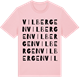 Pink Cotton t-shirt med Vilbergen ordlek t-shirt