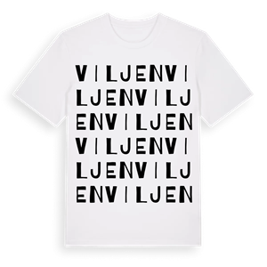 Viljen ordlek t-shirt – ekologisk bomull t-shirt från Pinshirt