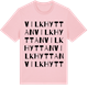 Pink Cotton t-shirt med Vilkhyttan ordlek t-shirt