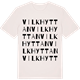 Vintage White t-shirt med Vilkhyttan ordlek t-shirt