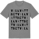 Mid Heather Gray t-shirt med Vilkvattnet ordlek t-shirt