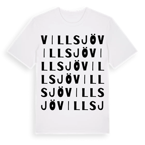 Villsjö ordlek t-shirt – ekologisk bomull t-shirt från Pinshirt