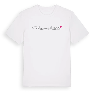 Vimanshäll hjärta t-shirt – ekologisk bomull t-shirt från Pinshirt