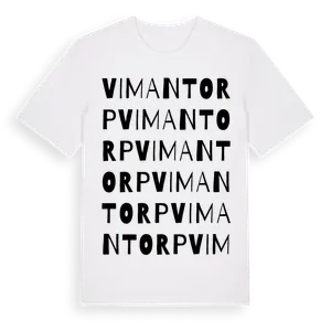 Vimantorp ordlek t-shirt – ekologisk bomull t-shirt från Pinshirt
