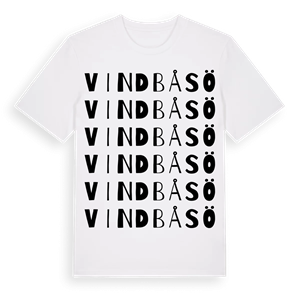 Vindbåsö ordlek t-shirt – ekologisk bomull t-shirt från Pinshirt