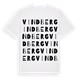 White t-shirt med Vindberg ordlek t-shirt