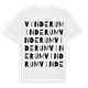White t-shirt med Vinderum ordlek t-shirt