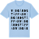 Blue Soul t-shirt med Vingårdstäppan ordlek t-shirt