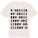 Vintage White t-shirt med Vinneberg ordlek t-shirt