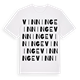 White t-shirt med Vinninge ordlek t-shirt