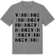 Mid Heather Gray t-shirt med Vinninge ordlek t-shirt