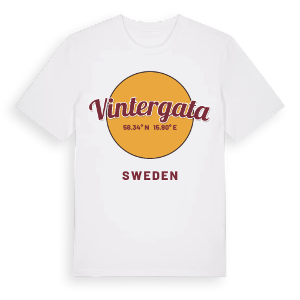 Vintergata cirkel t-shirt – ekologisk bomull t-shirt från Pinshirt