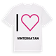 Jag älskar Vintergatan t-shirt stort tryck