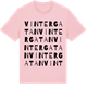 Pink Cotton t-shirt med Vintergatan ordlek t-shirt