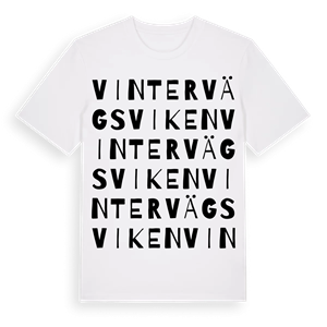 Vintervägsviken ordlek t-shirt – ekologisk bomull t-shirt från Pinshirt