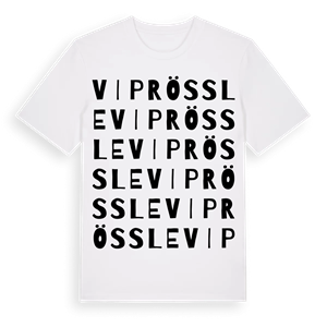 Viprössle ordlek t-shirt – ekologisk bomull t-shirt från Pinshirt