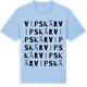 Blue Soul t-shirt med Vipskär ordlek t-shirt