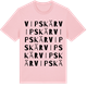 Pink Cotton t-shirt med Vipskär ordlek t-shirt