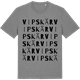 Mid Heather Gray t-shirt med Vipskär ordlek t-shirt