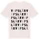 Vintage White t-shirt med Vipskär ordlek t-shirt