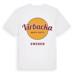 Virbacka cirkel t-shirt – ekologisk bomull t-shirt från PinShirt